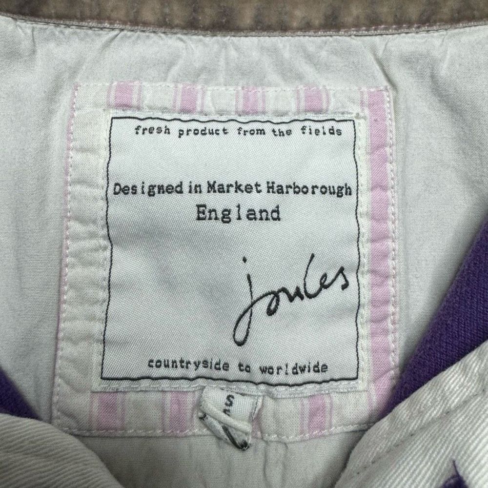 Joules Rugby Polo Short Sleeve Shirt Womens Small S Purple Pink - Picture 3 of 11
